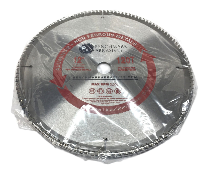 Benchmark Abrasives 120-Tooth Aluminum Cutting TCT Blade BM-TCA1200120T NOS