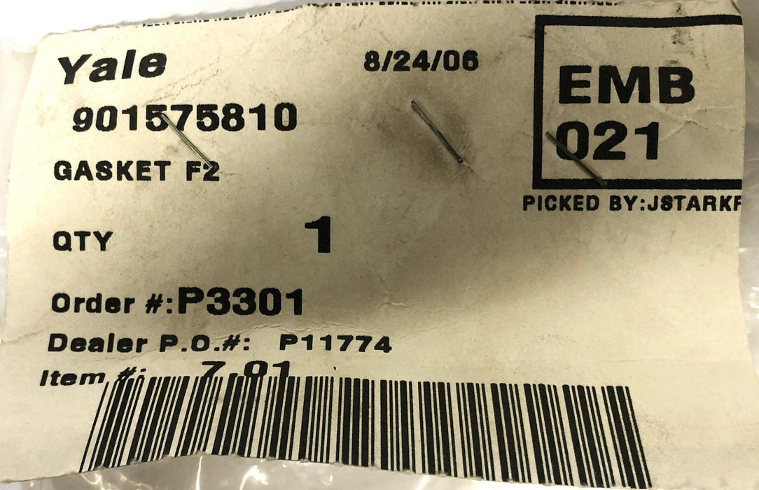 Yale Gasket 901575810 NOS