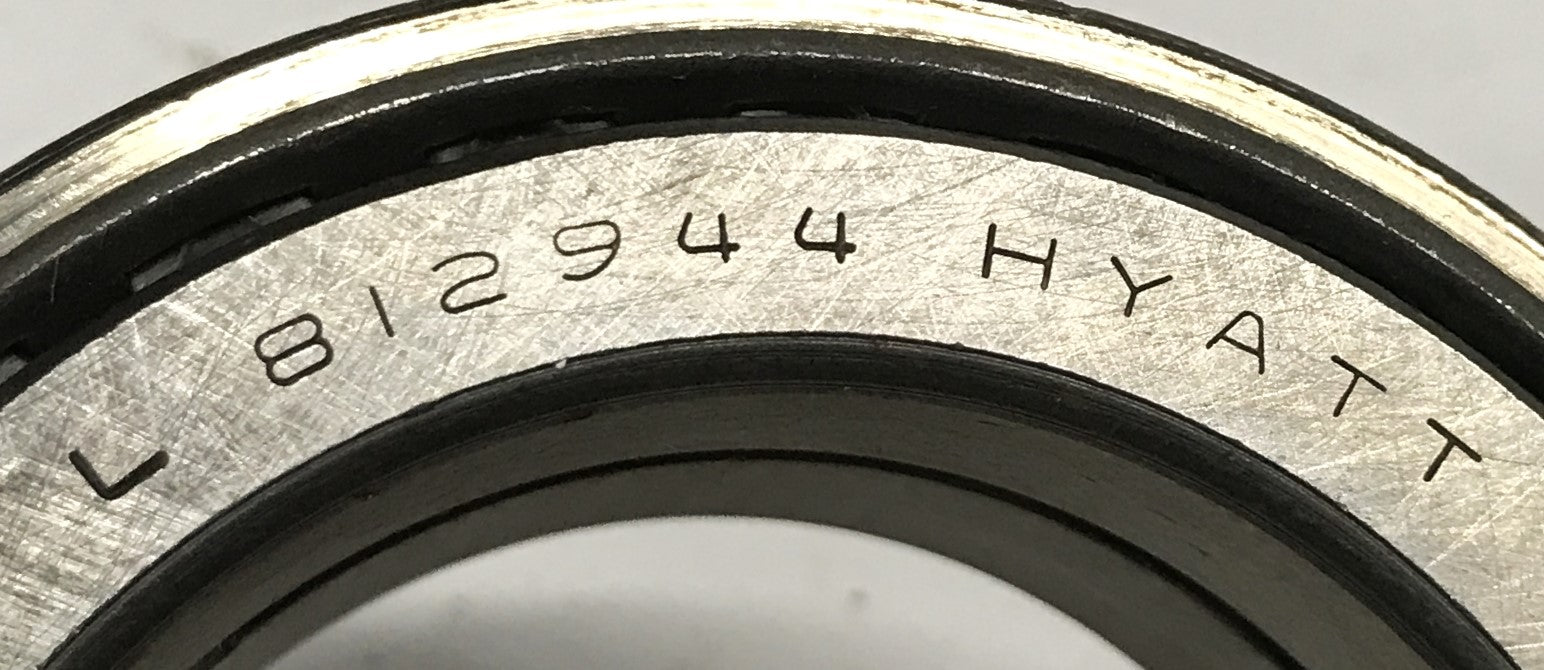 Hyatt Double Row Tapered Roller Bearing Assembly L812944 NOS