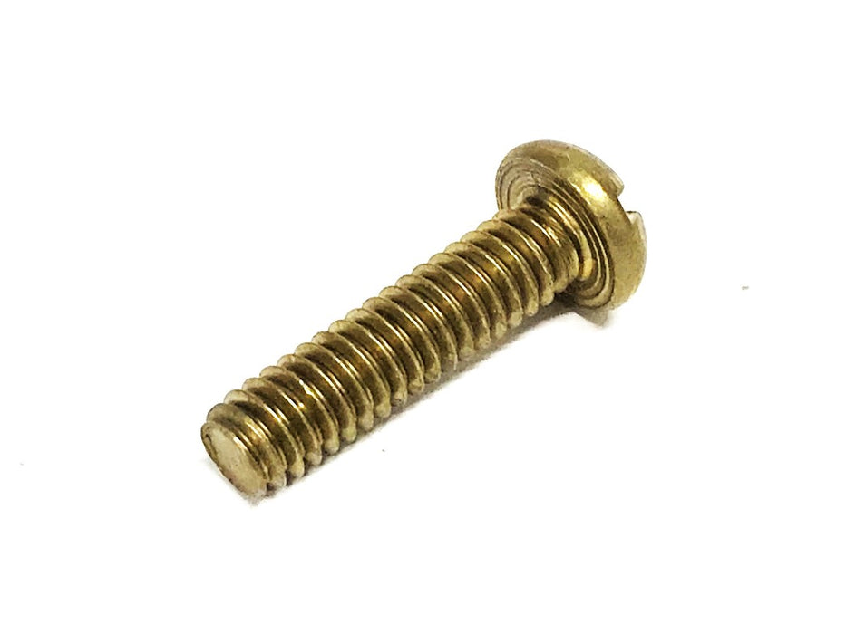 Unbranded 1/4-20 x 1 inch Brass Round Head Slotted Screw [Lot of 86] NOS