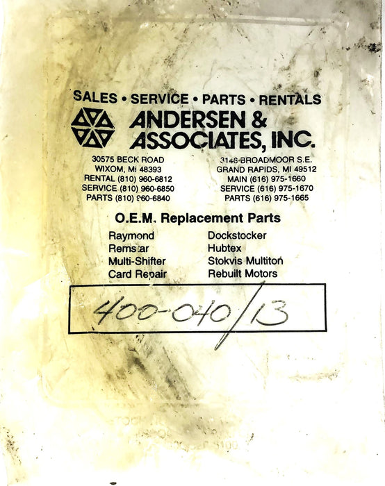 Anderson & Associates Forklift Brake Shoe 400-040/13 NOS