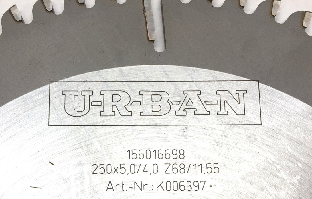 U-R-B-A-N 10" Tipper Circular Saw Blade 156016698 NOS
