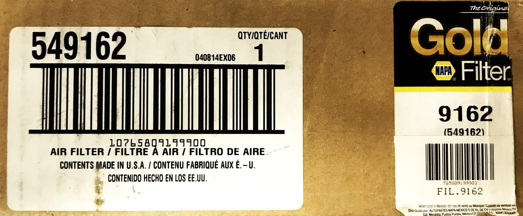 NAPA Gold Cabin Filter 9162 NOS