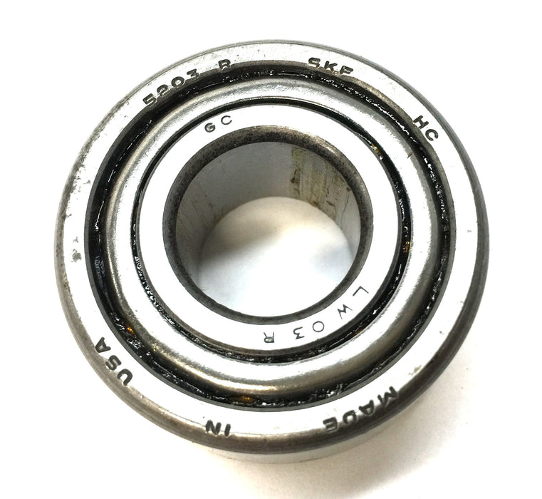 SKF Sealed Steel Roller Ball Bearing 5203B (LW03R/GC) NOS