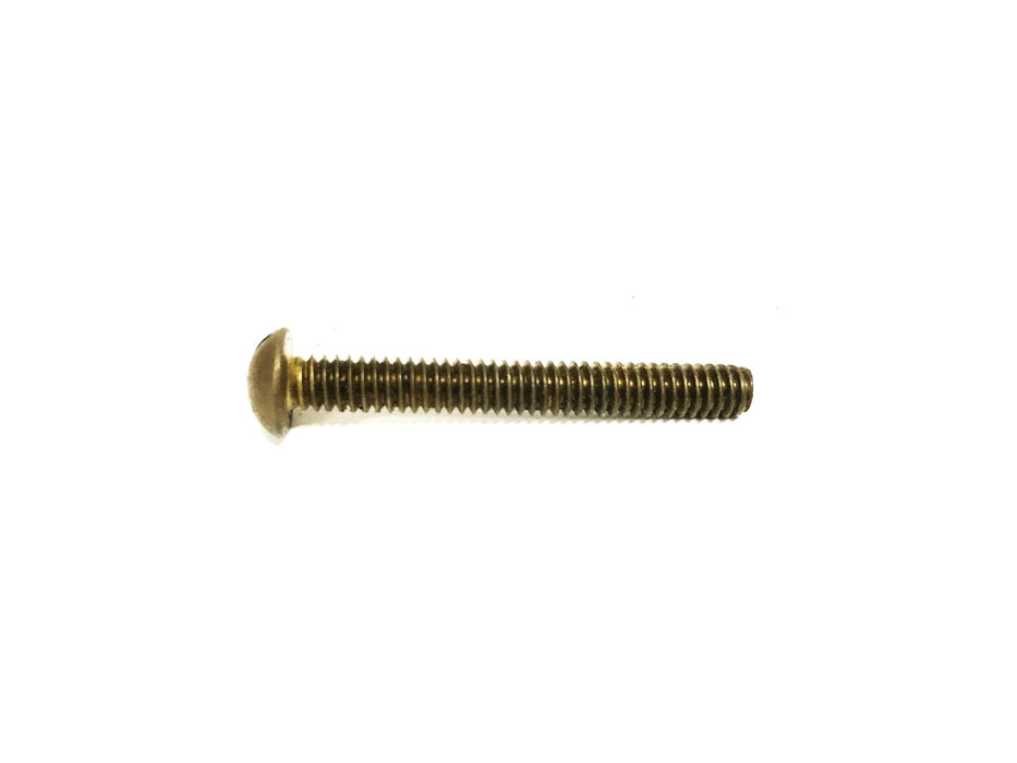 Unbranded 1/4-20 x 2 inch Brass Round Head Slotted Screw [Lot of 143] NOS