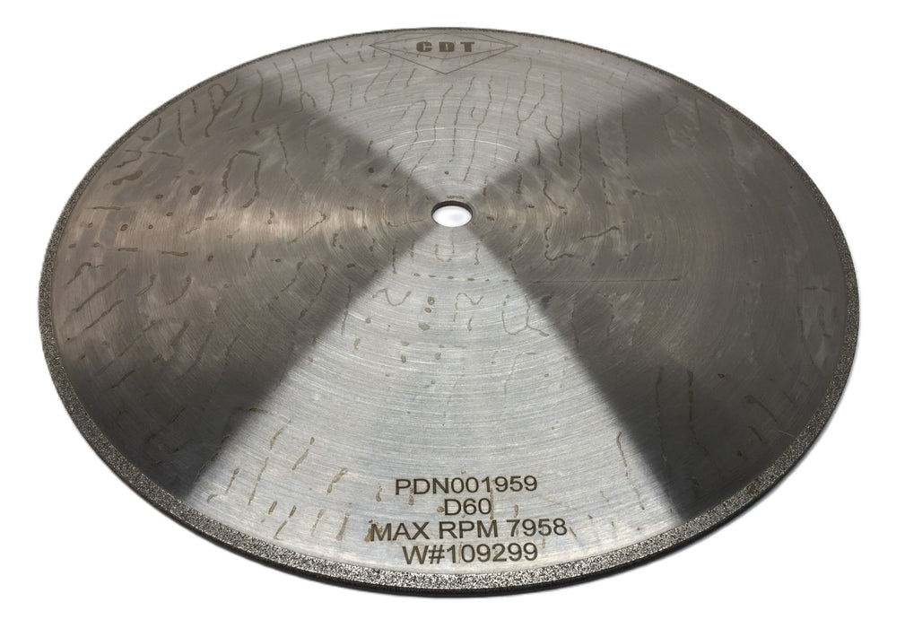 CDT 12 x .095 x 0.625" D60 Plated Square Edge Cutting Wheel PDN001959 NOS