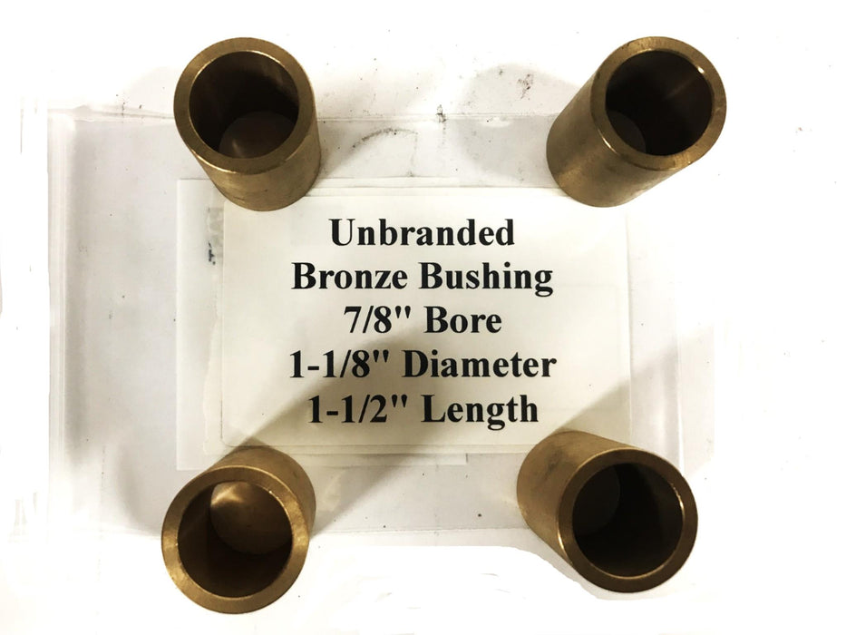 Unbranded 7/8 inch Bronze Sleeve Bushing [Lot of 4] NOS