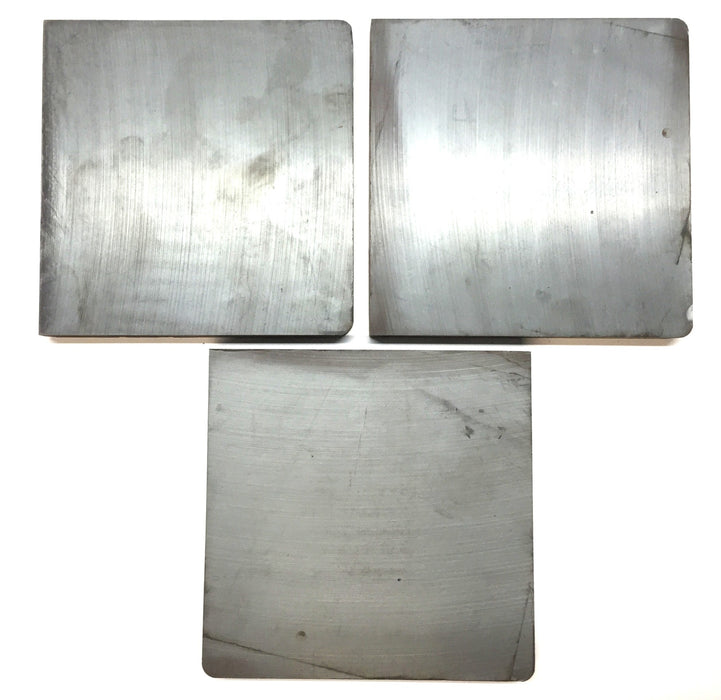 Unbranded 4" x 4" x .37" Ceramic Ferrite Square [Lot of 3] NOS