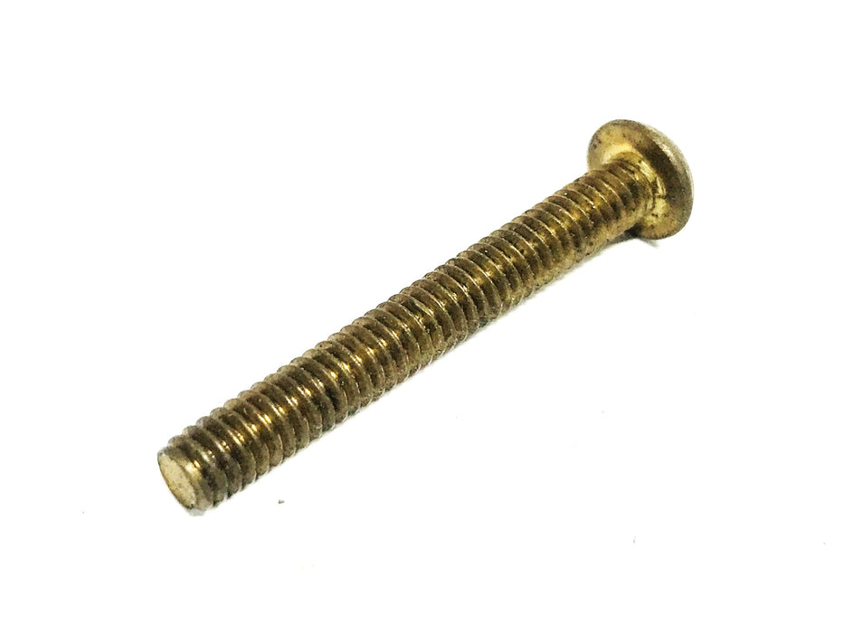 Unbranded 1/4-20 x 2 inch Brass Round Head Slotted Screw [Lot of 143] NOS