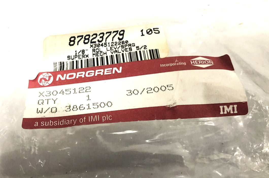 Norgren 2-10Bar 70C 1/8  Inch Roller Lever/Spring X3045122 NOS