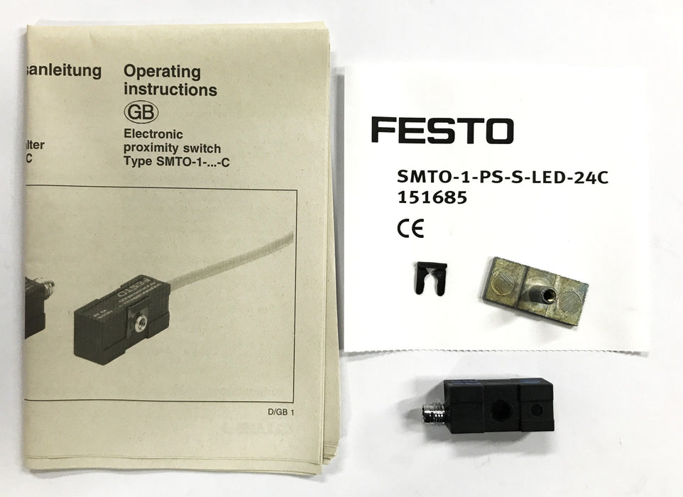 Festo Proximity Switch SMTO-1-PS-S-LED-24C-151685 NOS