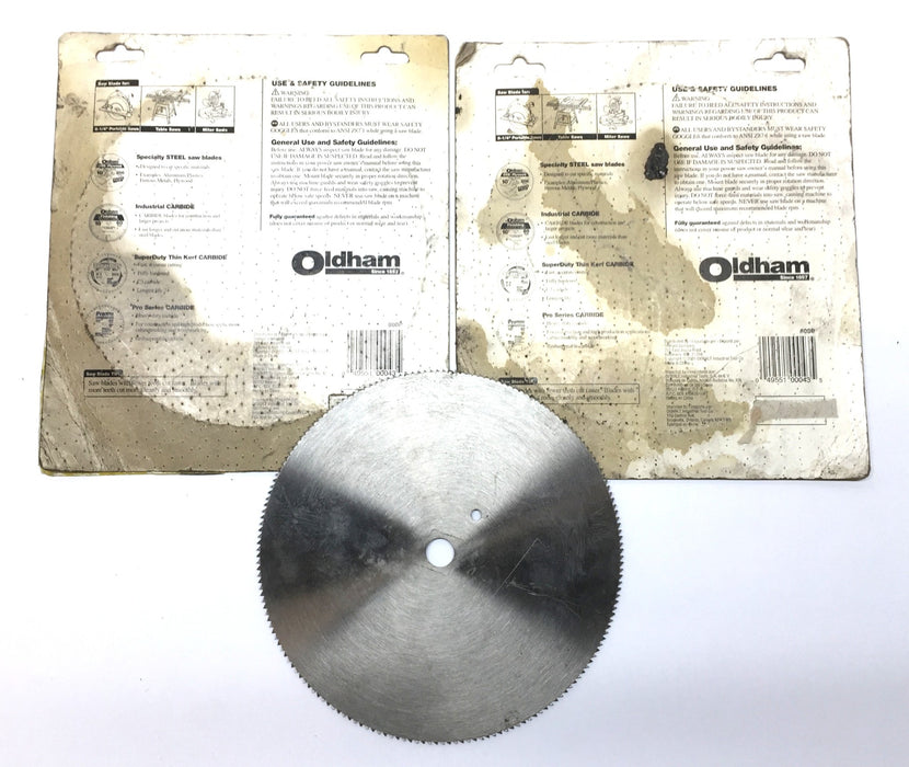 Oldham OSB Plywood Steel Blade 8-8 1/4" 180 Tooth Saw Blade 800P [Lot of 3] NOS