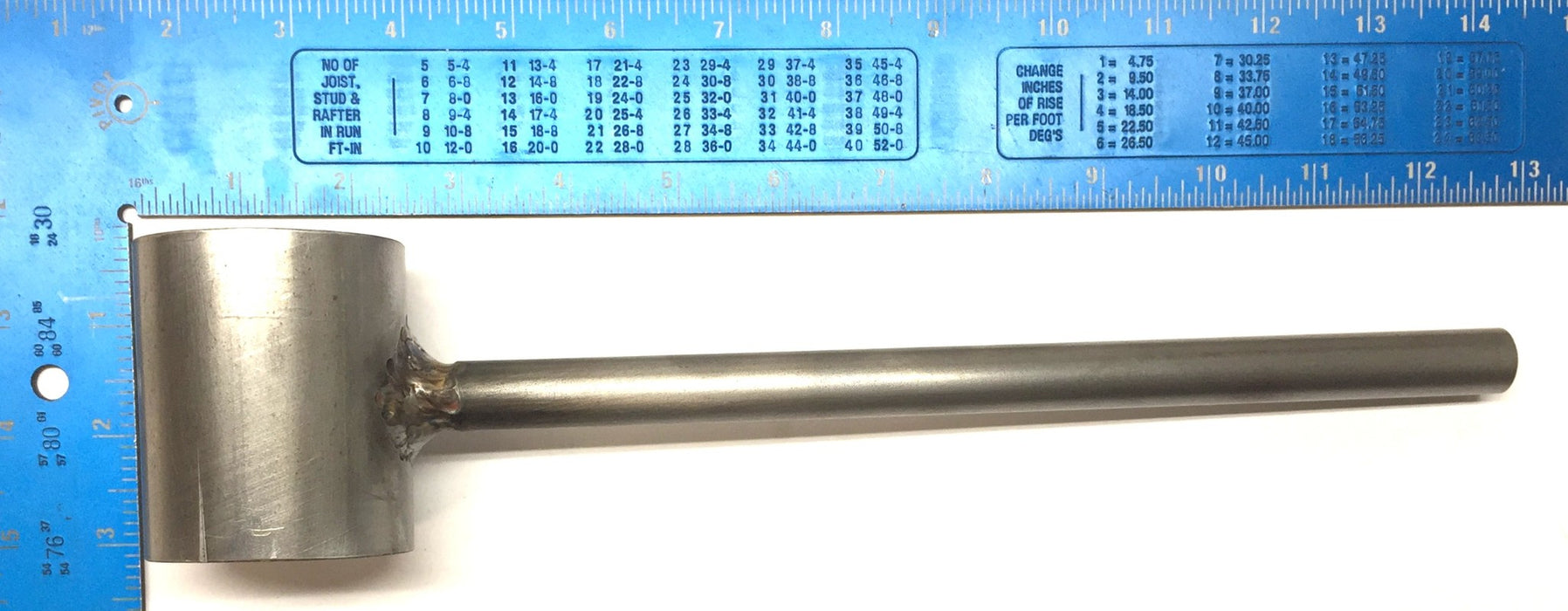 Unbranded 12" Steel Lever with 1/2"Bore for Heavy Magnet NOS