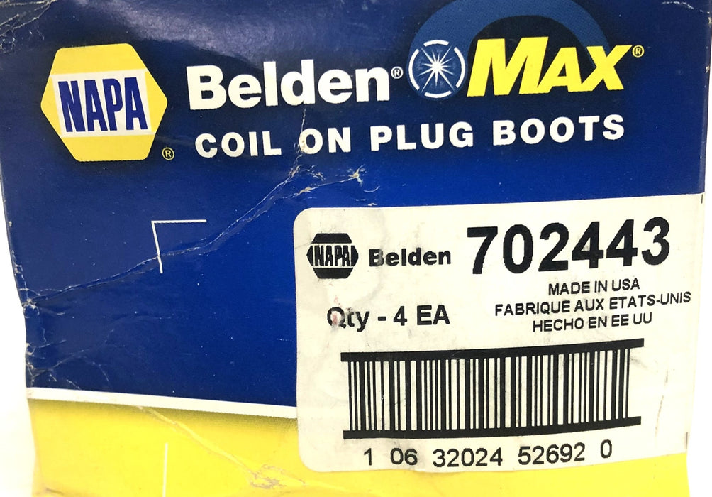 NAPA Belden-Max Coil On Plug Boots 702443 [Lot of 4] NOS