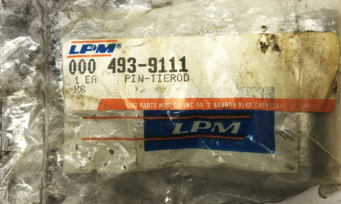LPM Forklift Tie Rod Pin 493-9111 NOS