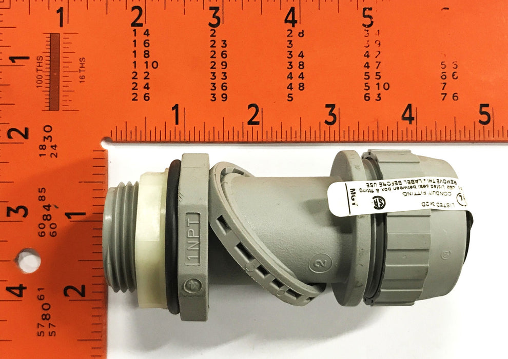 Hubbell 1 inch SwivelLok Non-Metallic Conduit Fitting PS1009NGY [Lot of 3] NOS