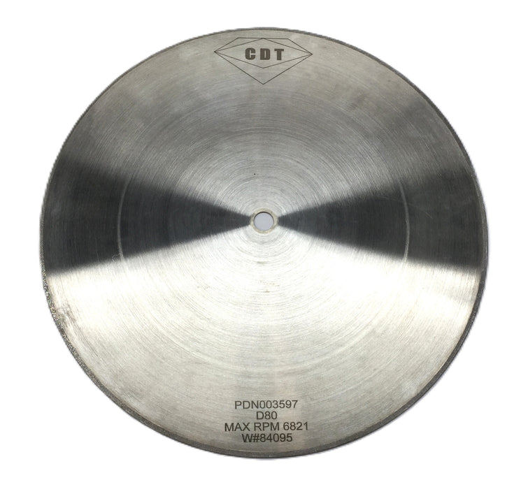 CDT 14" x 0.95" x 5/8" Square Edge D80 Plated Grinding Wheel PDN003597 NOS