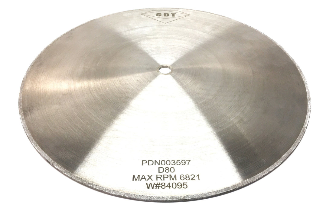 CDT 14" x 0.95" x 5/8" Square Edge D80 Plated Grinding Wheel PDN003597 NOS