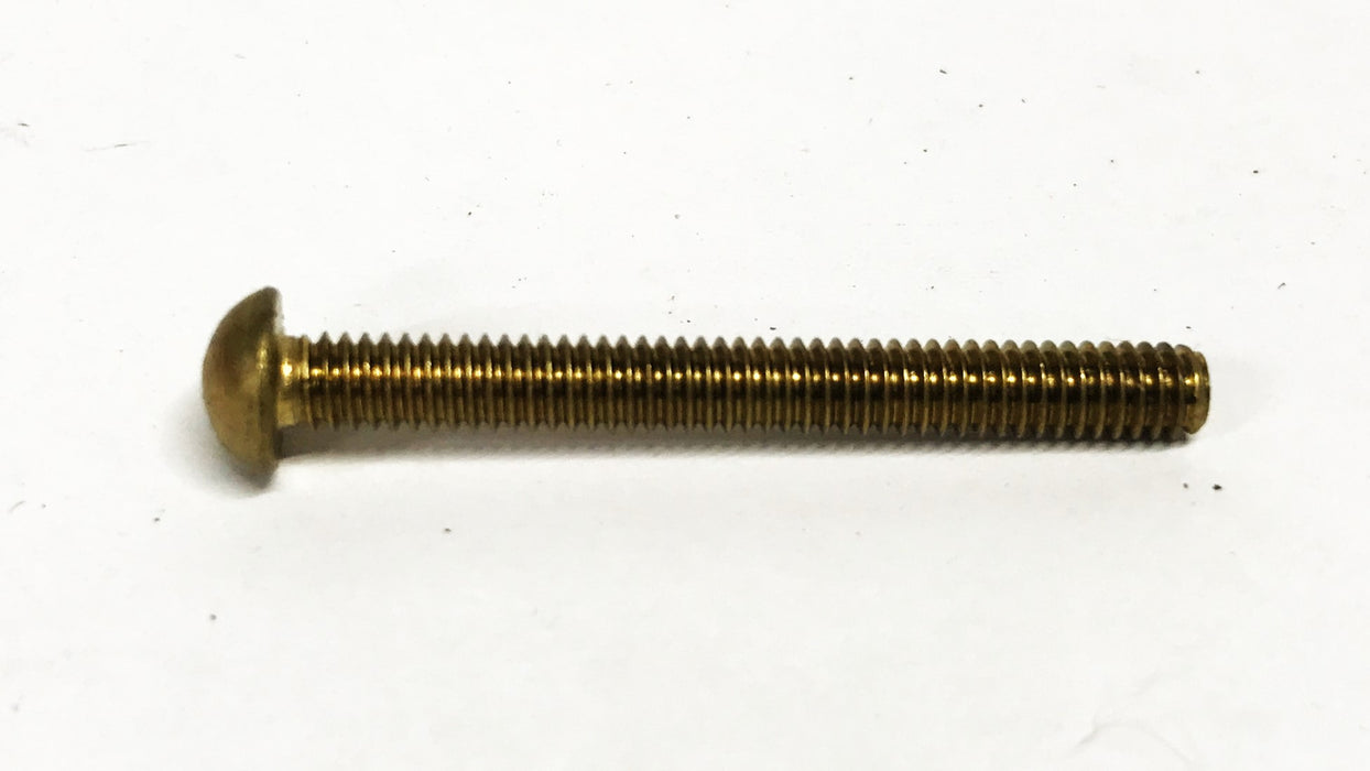 Unbranded 5/32-8 x 1-1/2 inch Brass Round Head Slotted Screw [Lot of 94] NOS