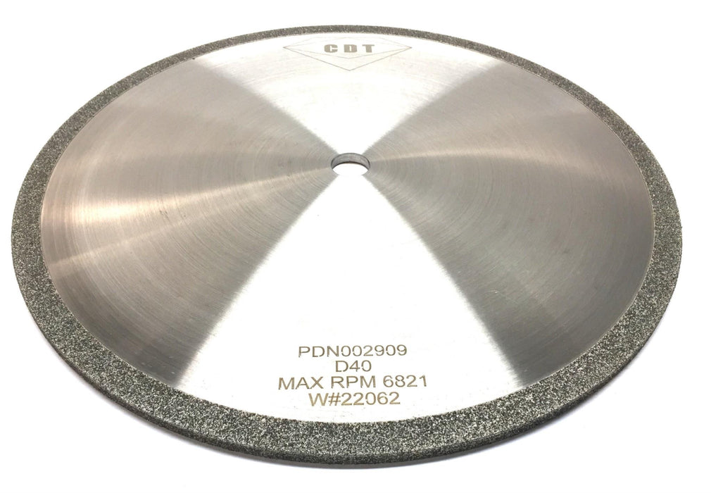 CDT 14"x 0.287"x 0.875" Square D40 Plated Wrap-0.05 Grinding Wheel PDN002909 NOS