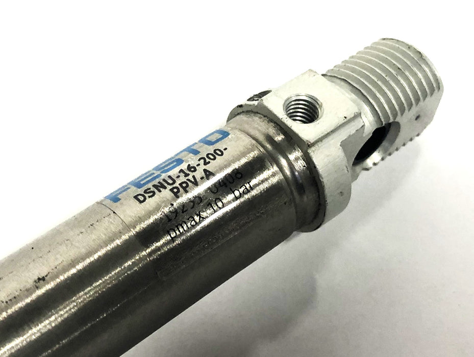 Festo 10 Bar Pmax Pneumatic Cylinder With Nut DSNU-16-200-PPV-A (19235) NOS