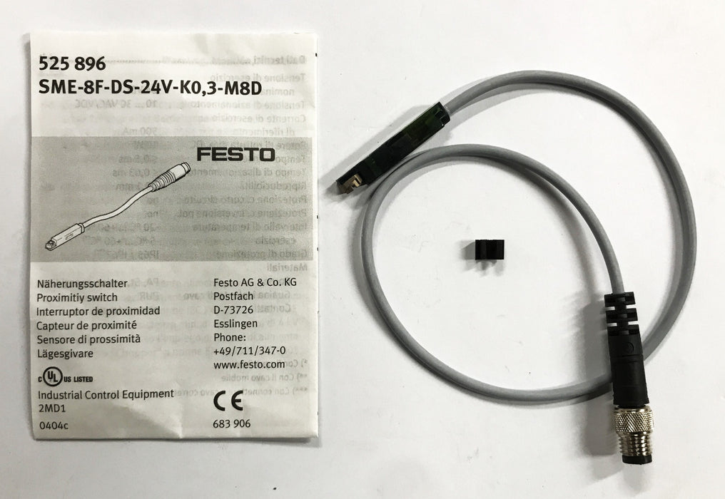 Festo Proximity Sensor (525896) SME-8F-DS-24V-K0,3-M8D NOS