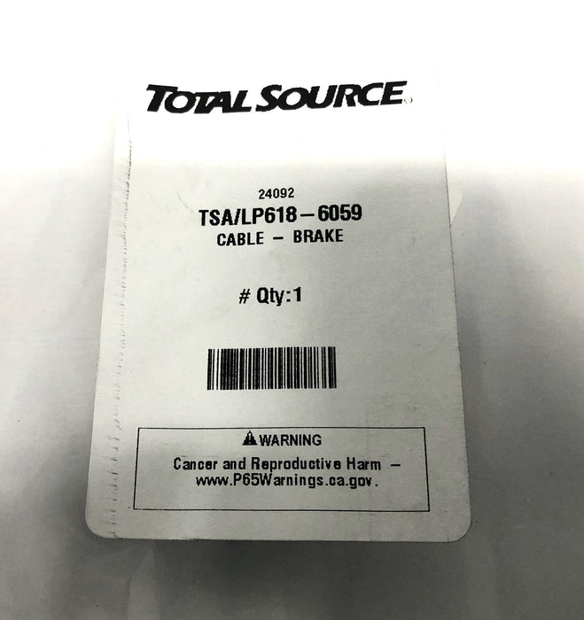Total Source Brake Cable LP618-6059 NOS