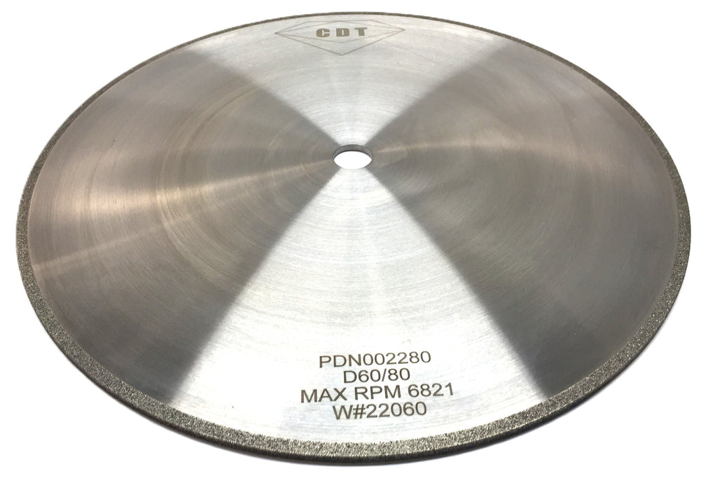 CDT 14"x 0.165"x 0.875" Square D60 Plated Grinding Wheel PDN002280 NOS