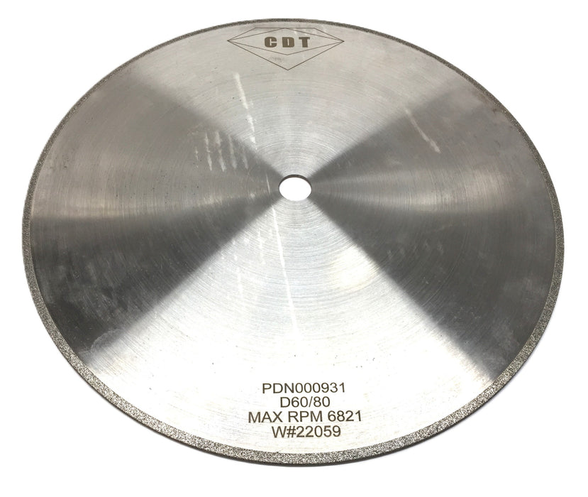 CDT 14"x 0.095"x 0.875" Square D60 Plated Grinding Wheel PDN000931 NOS