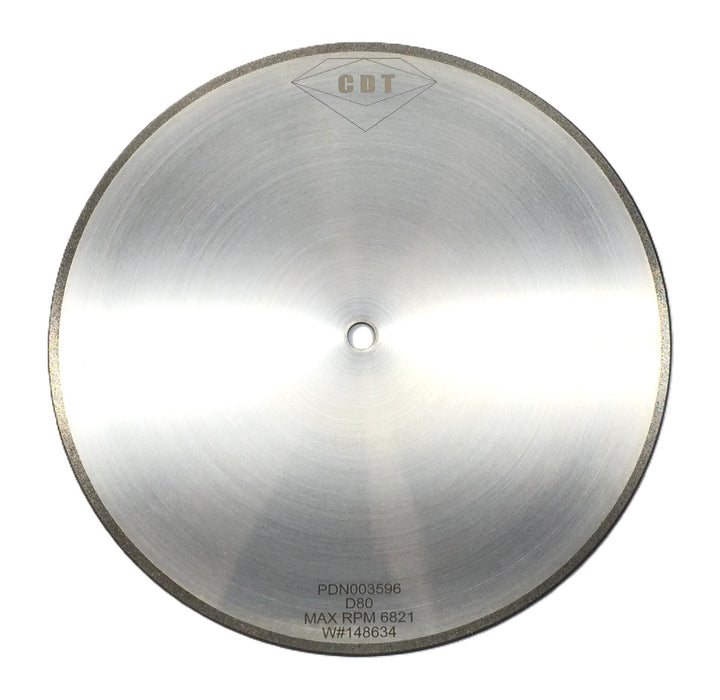 CDT 14" x 0.120" x 0.625" Square D80 Plated Grinding/Cutting Wheel PDN003596 NOS