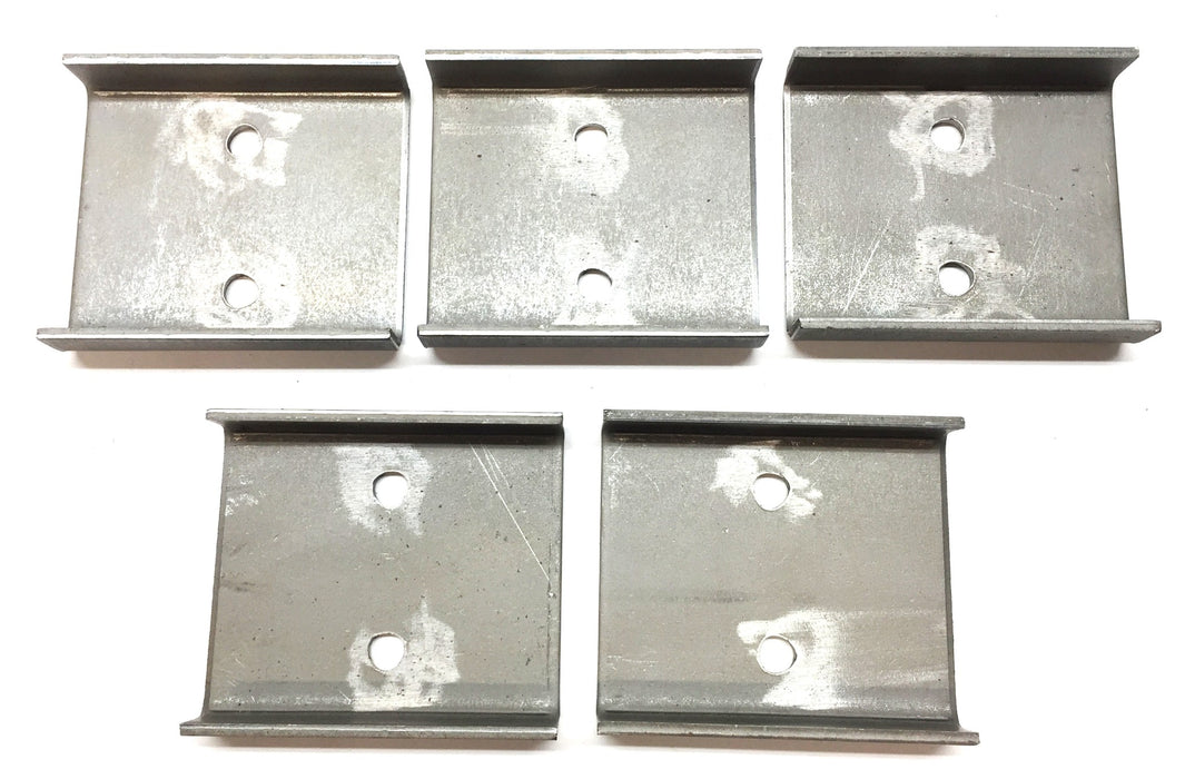 Unbranded 2.77" x 2.37" x 0.095" Steel Channel Bracket [Lot of 5] NOS