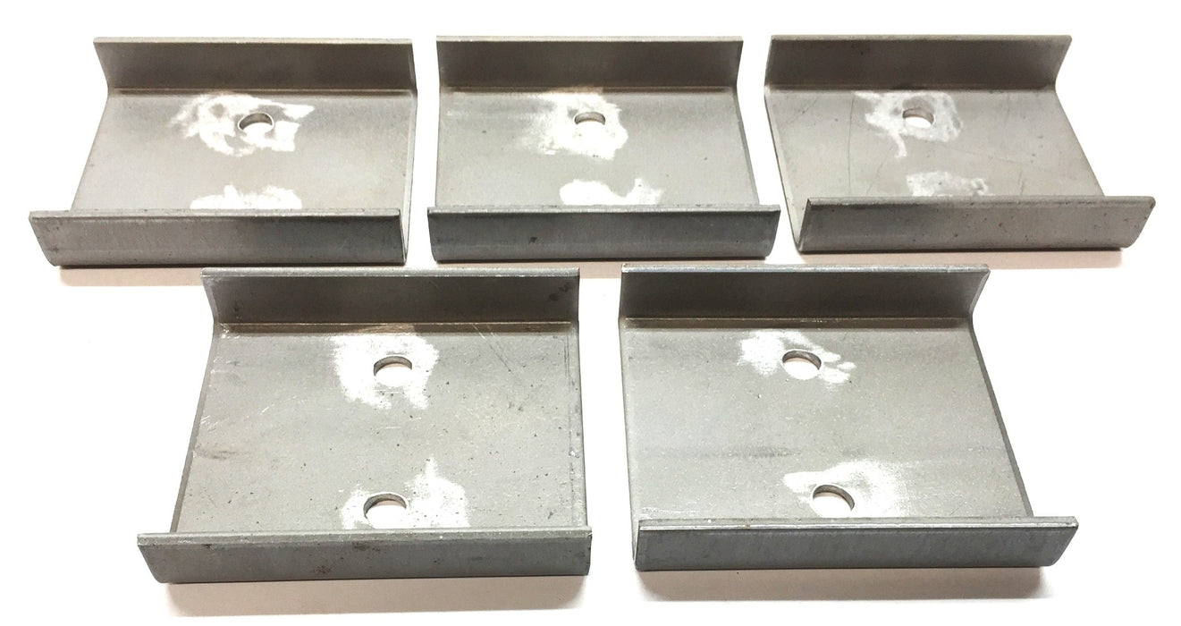 Unbranded 2.77" x 2.37" x 0.095" Steel Channel Bracket [Lot of 5] NOS