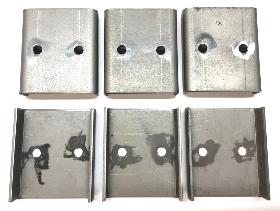 Unbranded 2.77" x 2.37" x 0.095" Steel Channel Bracket [Lot of 6] NOS