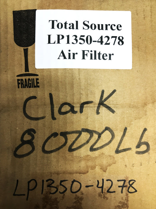 Total Source Forklift Air Filter LP1350-4278 NOS