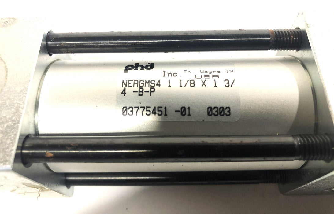 PHD Pneumatic Cylinder NEAGMS4 1-1/8x1-3/4-B-P NOS