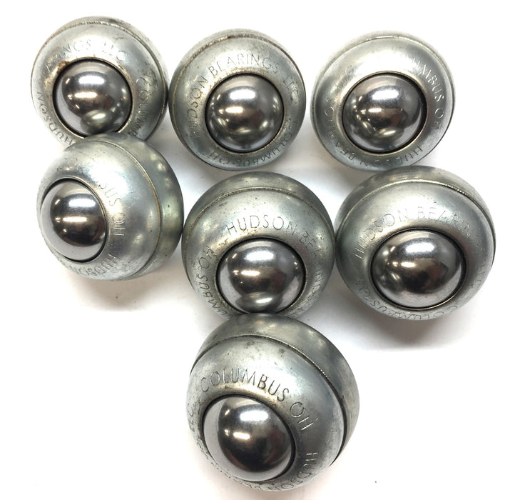 Hudson Bearing Stud Mounted Steel Ball Transfer Roller SBT-1 [Lot of 7] USED