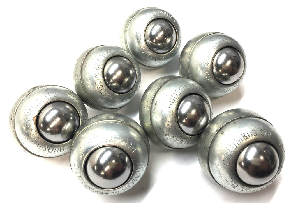 Hudson Bearing Stud Mounted Steel Ball Transfer Roller SBT-1 [Lot of 7] USED