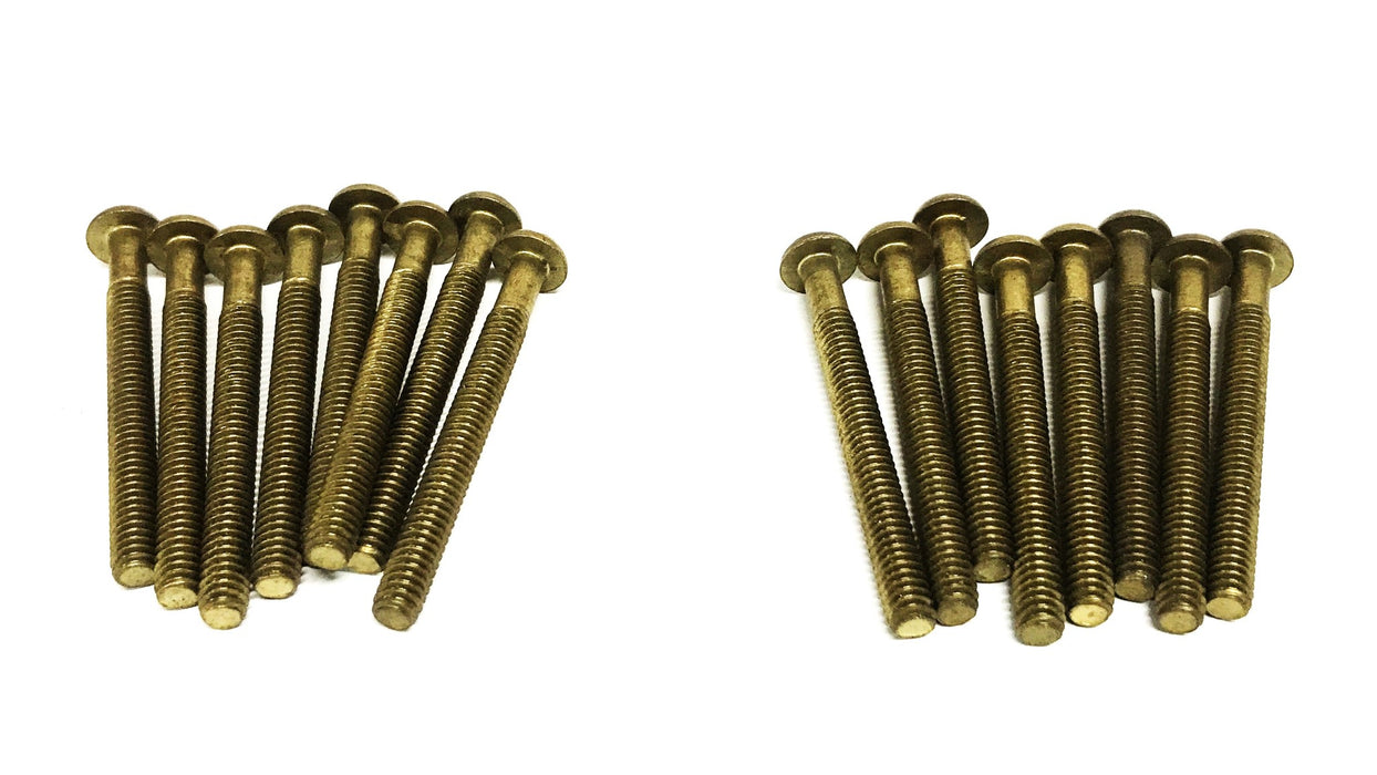 Unbranded 1/4-20 x 2-1/2 inch Round Head Slotted Machine Screw [Lot of 16] NOS