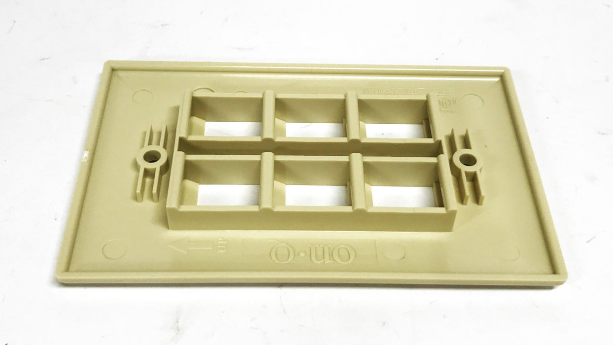 Legrand 1-Gang 6-Port Wall Plate Ivory WP3406-IV [Lot of 20] NOS