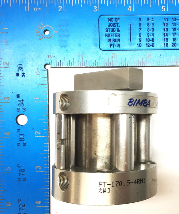Bimba Flat-II Pneumatic Cylinder FT-170.5-4RM1 USED