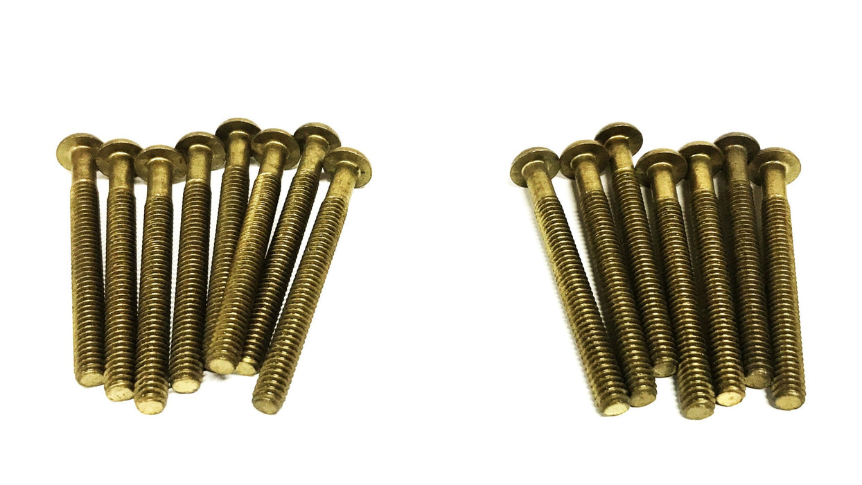 Unbranded 1/4-20 x 2-1/2 inch Round Head Slotted Machine Screw [Lot of 15] NOS