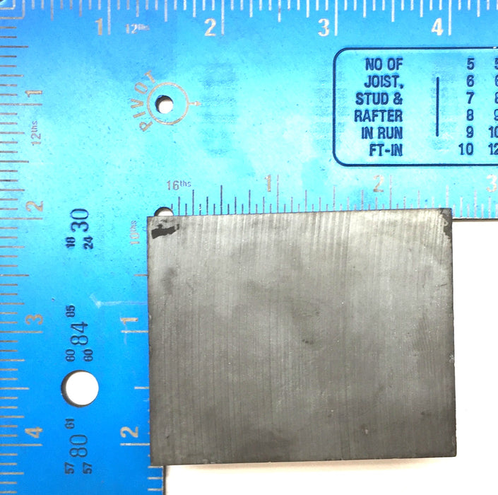 Unbranded 2" x 2-1/2" x 1" Block Ceramic Ferrite Magnet [Lot of 4] NOS