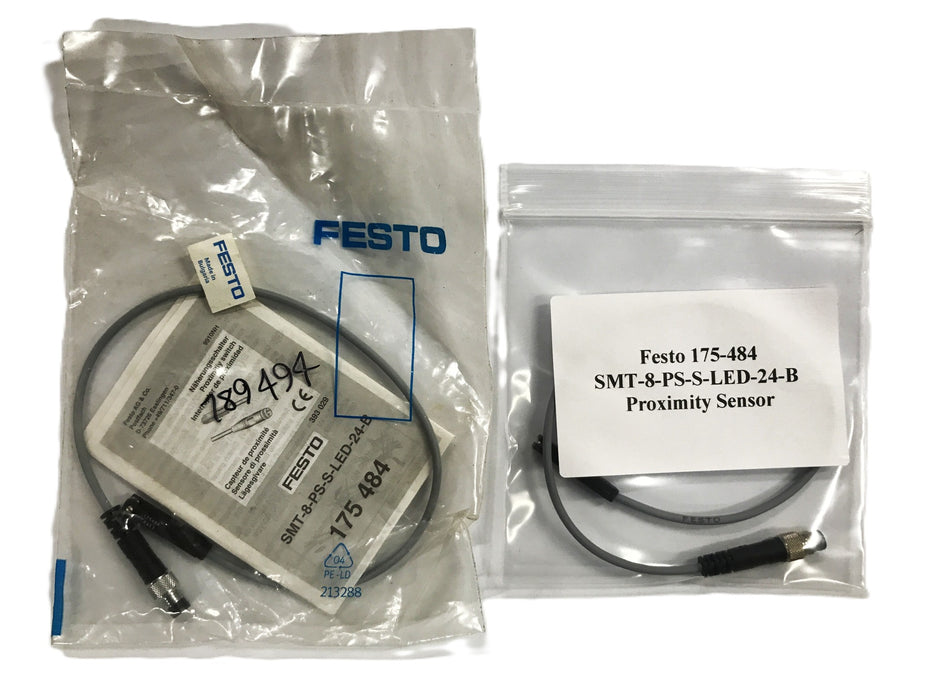 Festo Proximity Sensor SMT-8-PS-S-LED-24-B [Lot of 2] NOS