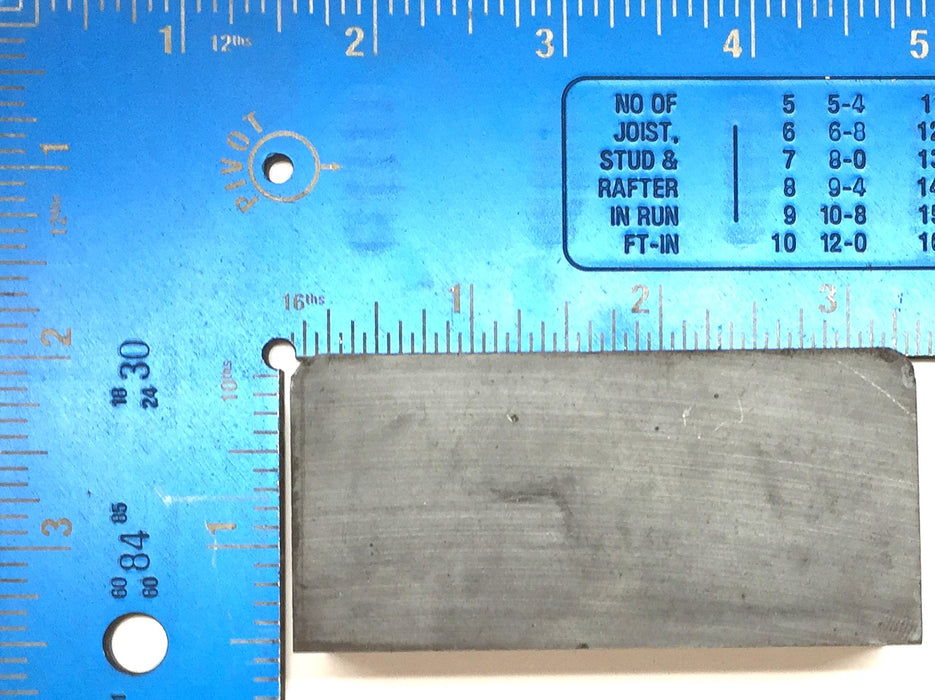 Unbranded 3" x 1-1/2" x 1" Unmagged Block Ceramic Ferrite Magnet [Lot of 5] NOS