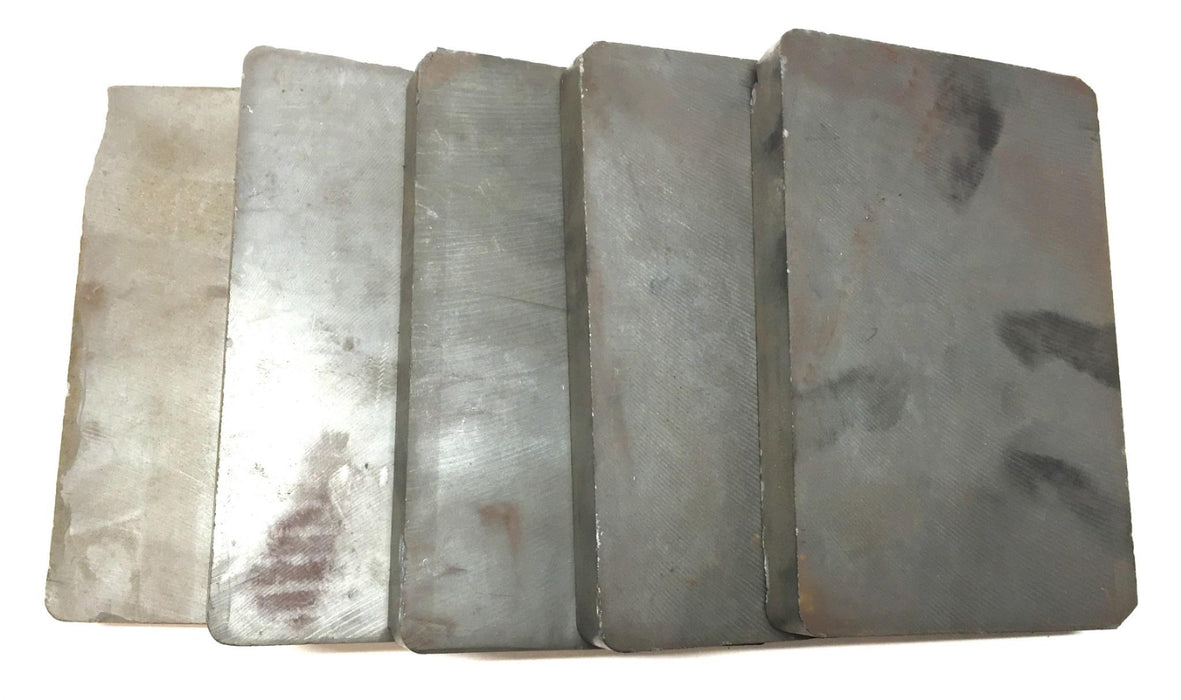 Unbranded 6" x 4"x 5/8" Unmagnetized Block Ceramic Ferrite Magnet [Lot of 5] NOS