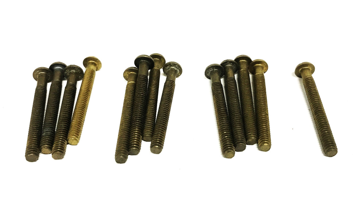 Unbranded 1/4-20 x 2-1/4 inch Round Head Slotted Machine Screw [Lot of 13] NOS