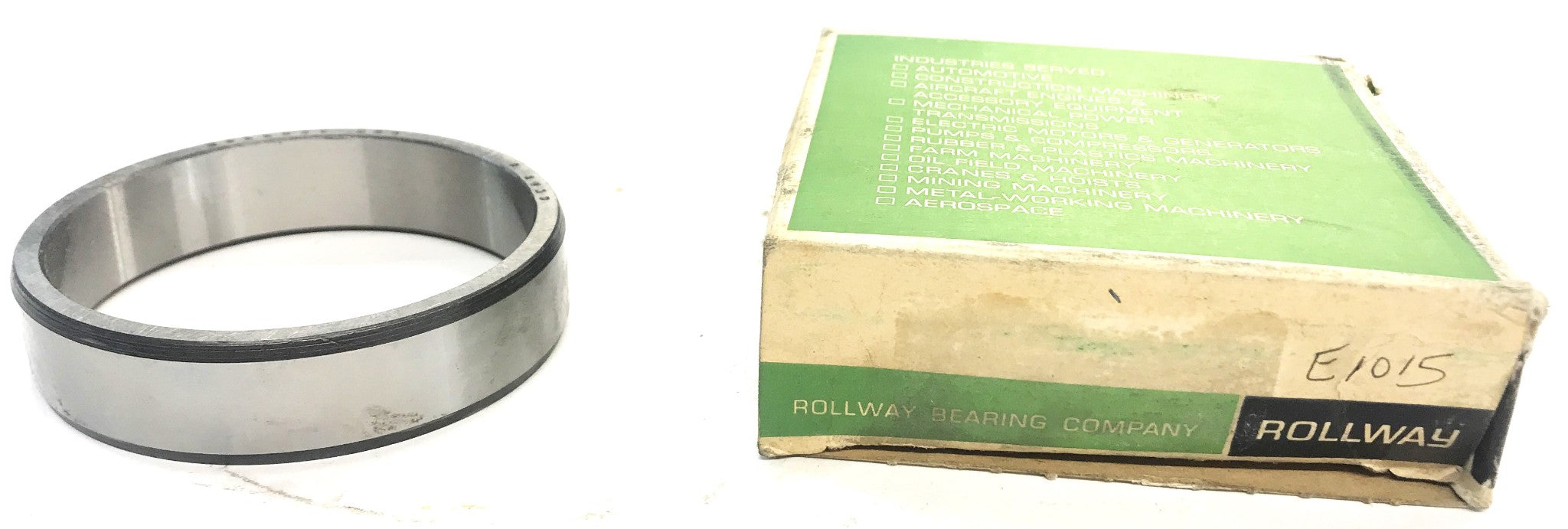 Rollway Cup Bearing Made In The USA E 1015 NOS