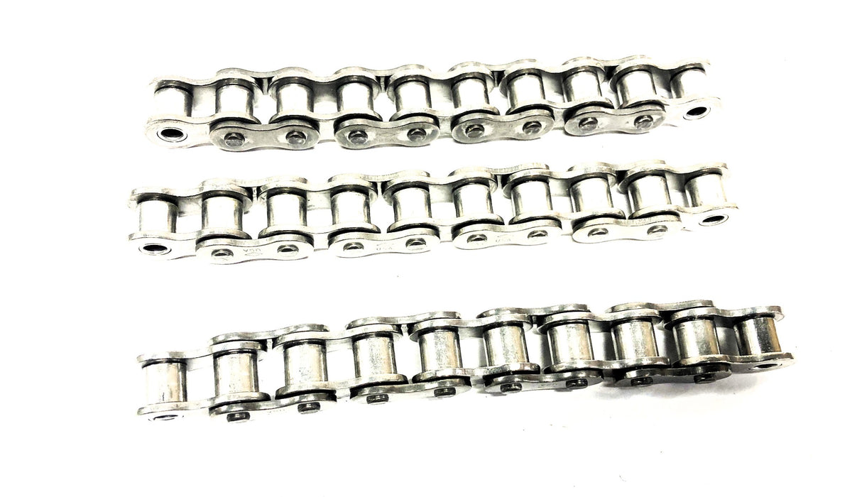 Unbranded 50SS Stainless Steel 6 in Cross Sheeter Chain 6x5/8 in [Lot of 3] NOS