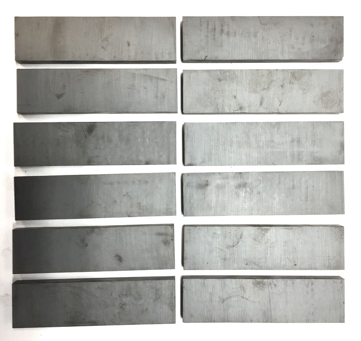 Unbranded Unmagnetized Ferrite 6" x 1.625" x 0.5" [Lot of 12] NOS