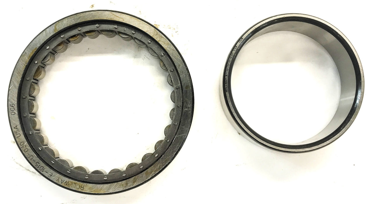 Rollway Cylindrical Roller Bearing Assembly Made In The USA E-1015-U-030 NOS